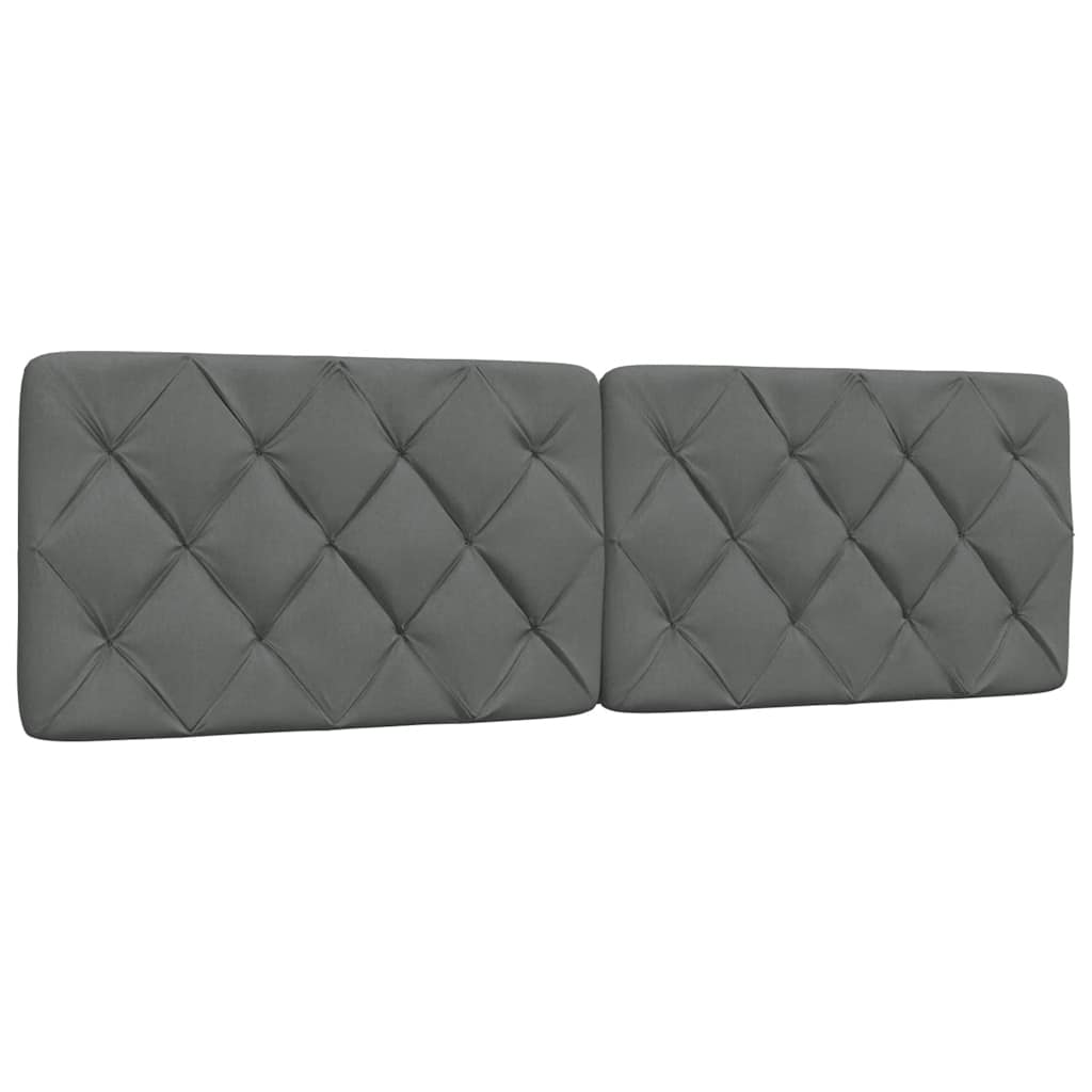 Bettgestell ohne Matratze Dunkelgrau 160x200 cm Stoff