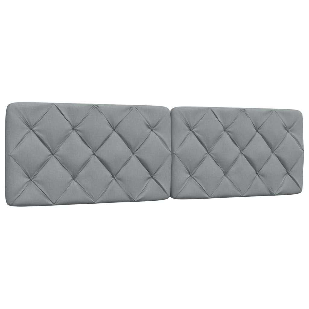 Bettgestell ohne Matratze Hellgrau 180x200 cm Stoff