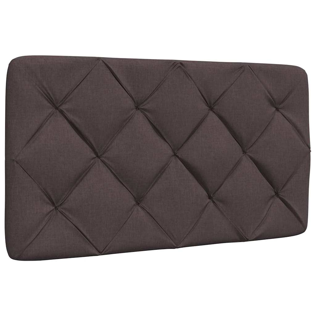 Bett mit Matratze Dunkelbraun 80x200 cm Stoff
