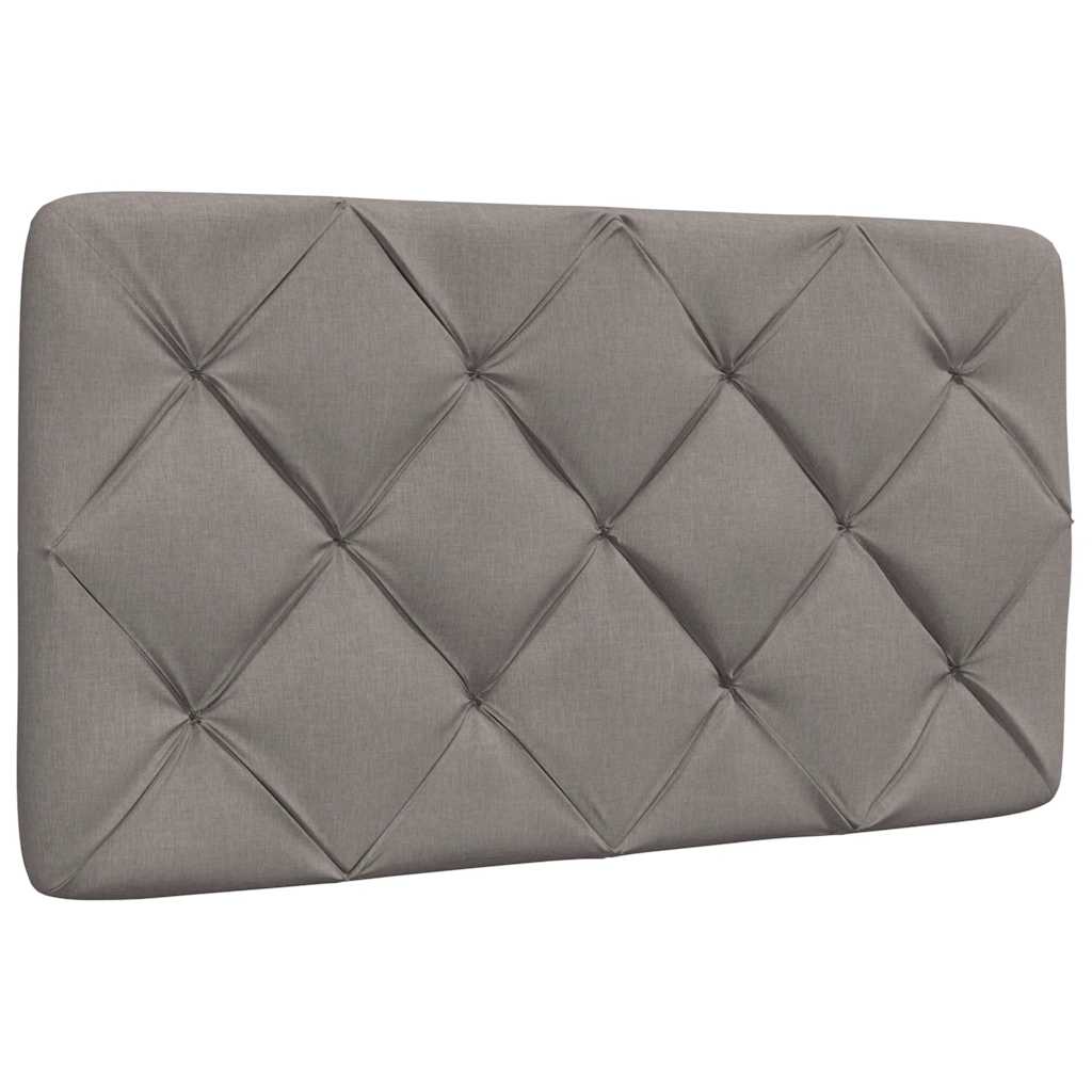 Bett mit Matratze Taupe 80x200 cm Stoff