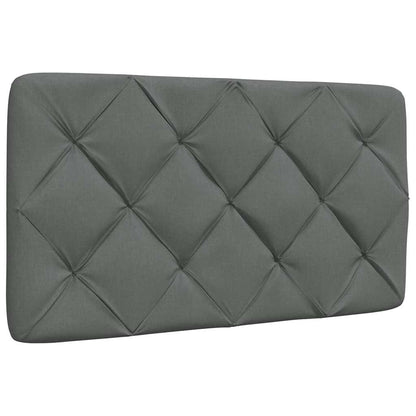 Bett mit Matratze Dunkelgrau 90x190 cm Stoff