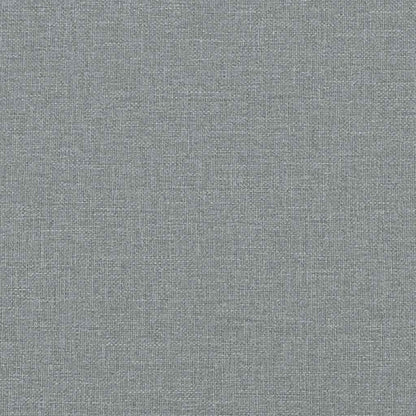 Bett mit Matratze Hellgrau 160x200 cm Stoff