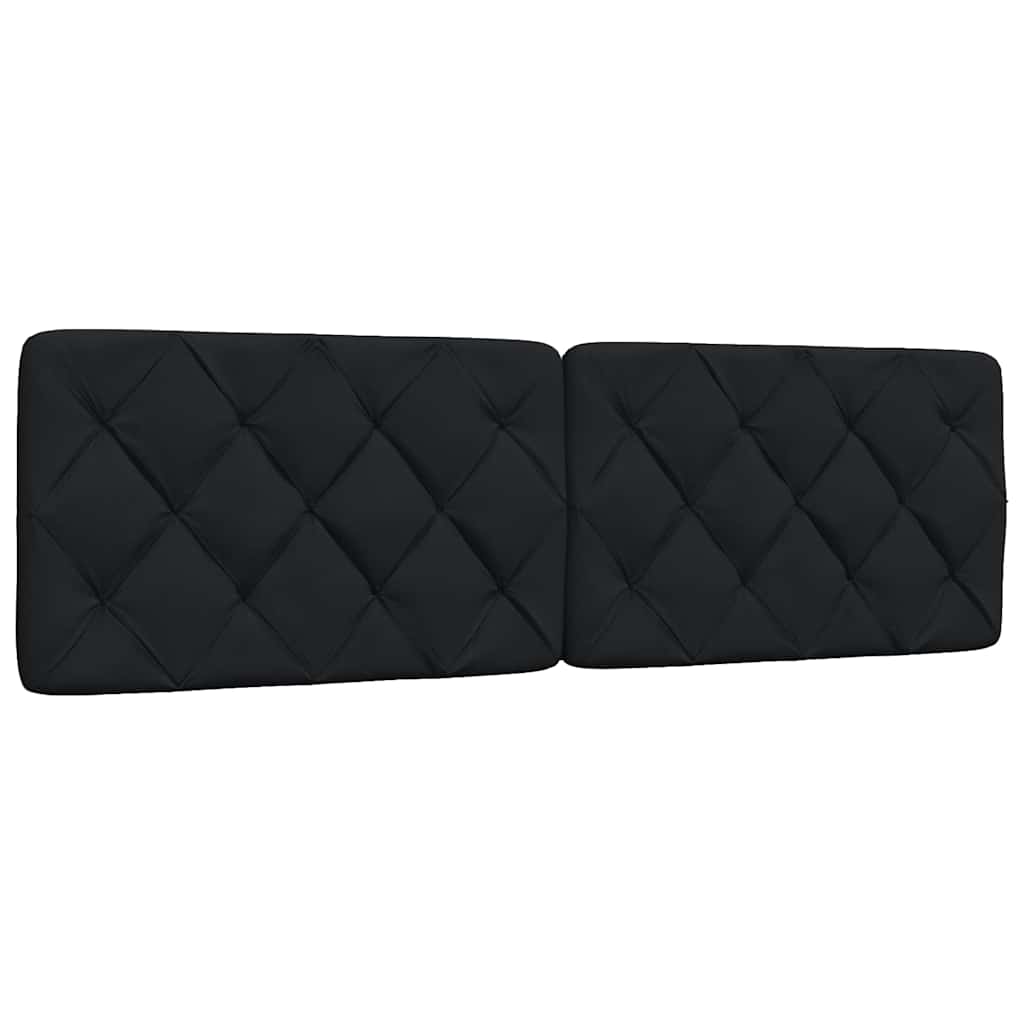 Bett mit Matratze Schwarz 160x200 cm Stoff
