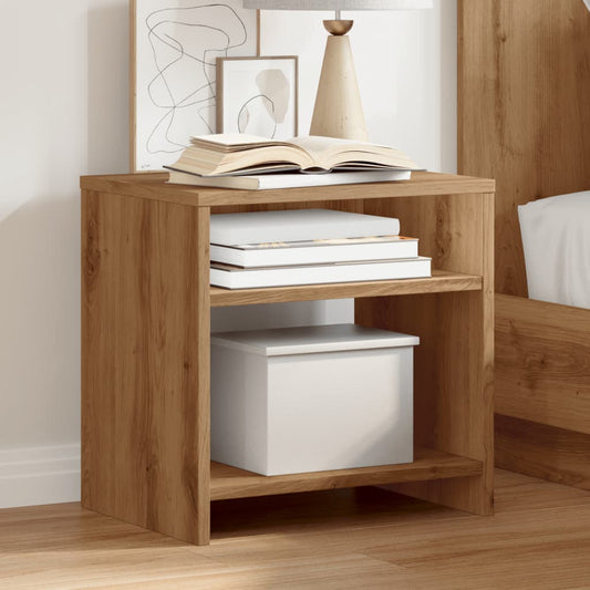 Bedside tables 2 pcs. Artisan oak 40x30x40 cm wood material