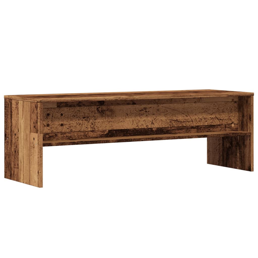 Meuble TV aspect bois de récupération 120x40x40 cm en bois