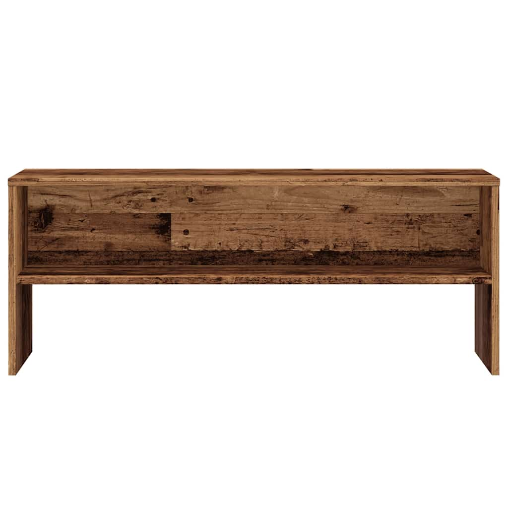 Étagère TV aspect bois de récupération 100x40x40 cm en bois