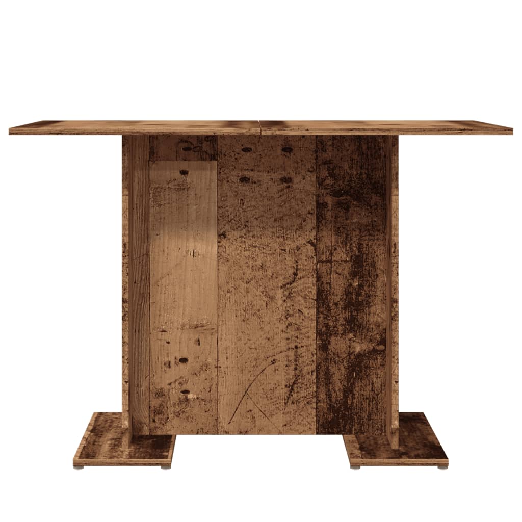 Table à manger aspect bois de récupération 110x60x75 cm en bois