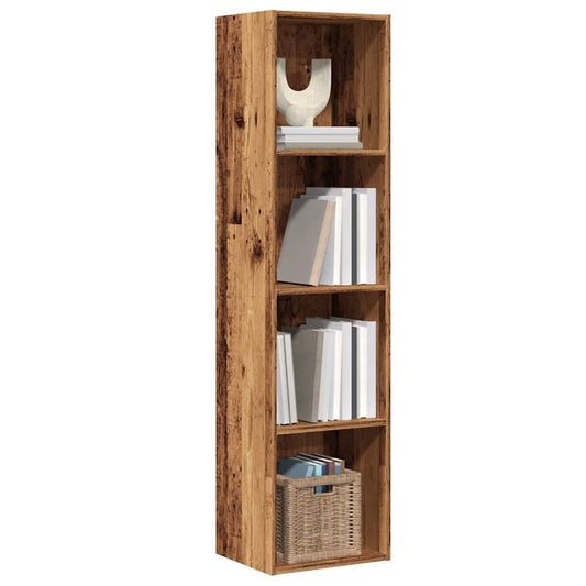 Bücherregal/TV-Schrank Altholz-Optik 36x30x143 cm Holzwerkstoff