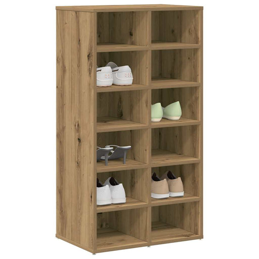 Étagère à chaussures Artisan en chêne 54x34x100,5 cm matériau bois