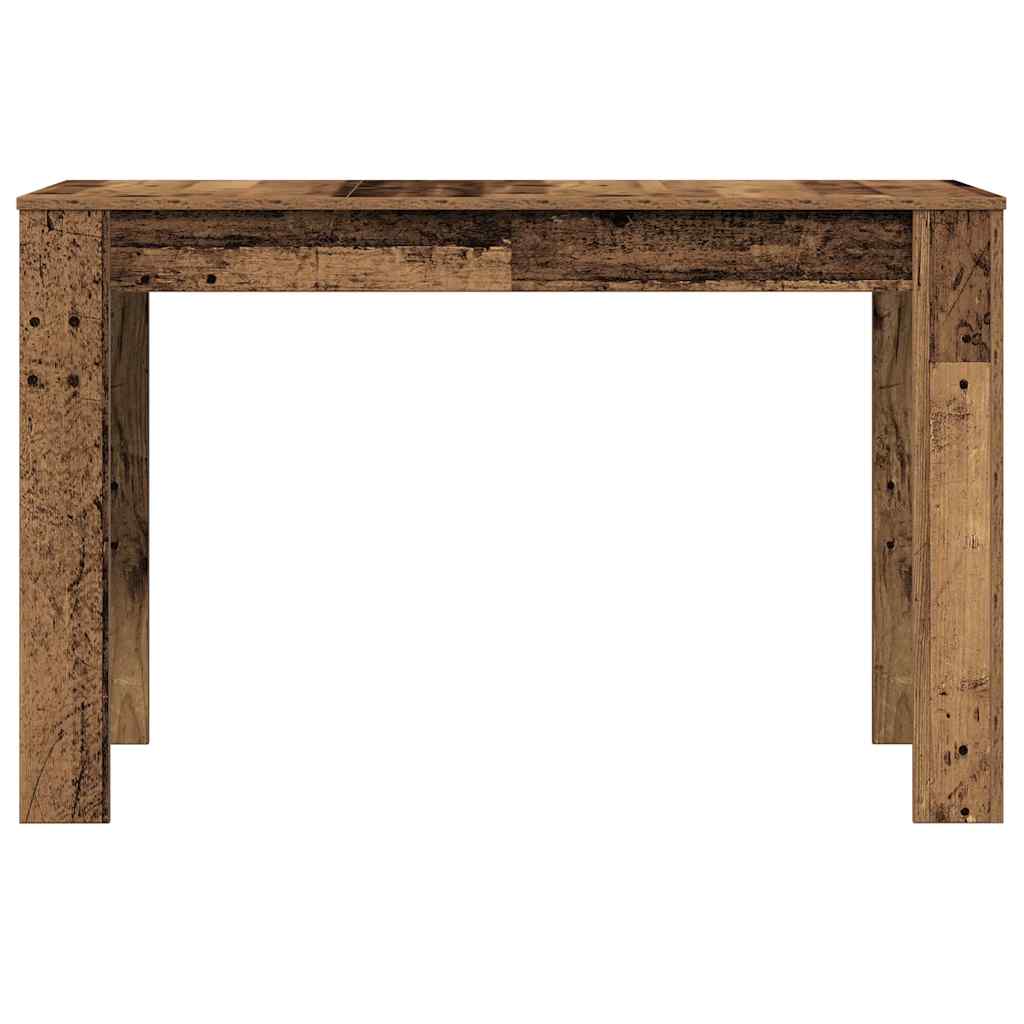 Table à manger aspect bois de récupération 120x60x76 cm en bois