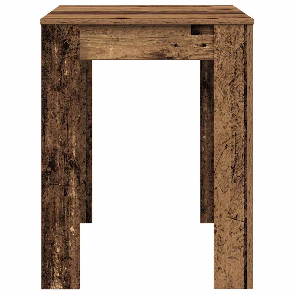 Table à manger aspect bois de récupération 120x60x76 cm en bois