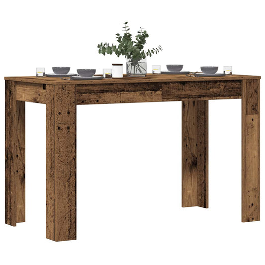 Dining table old wood look 120x60x76 cm wood material