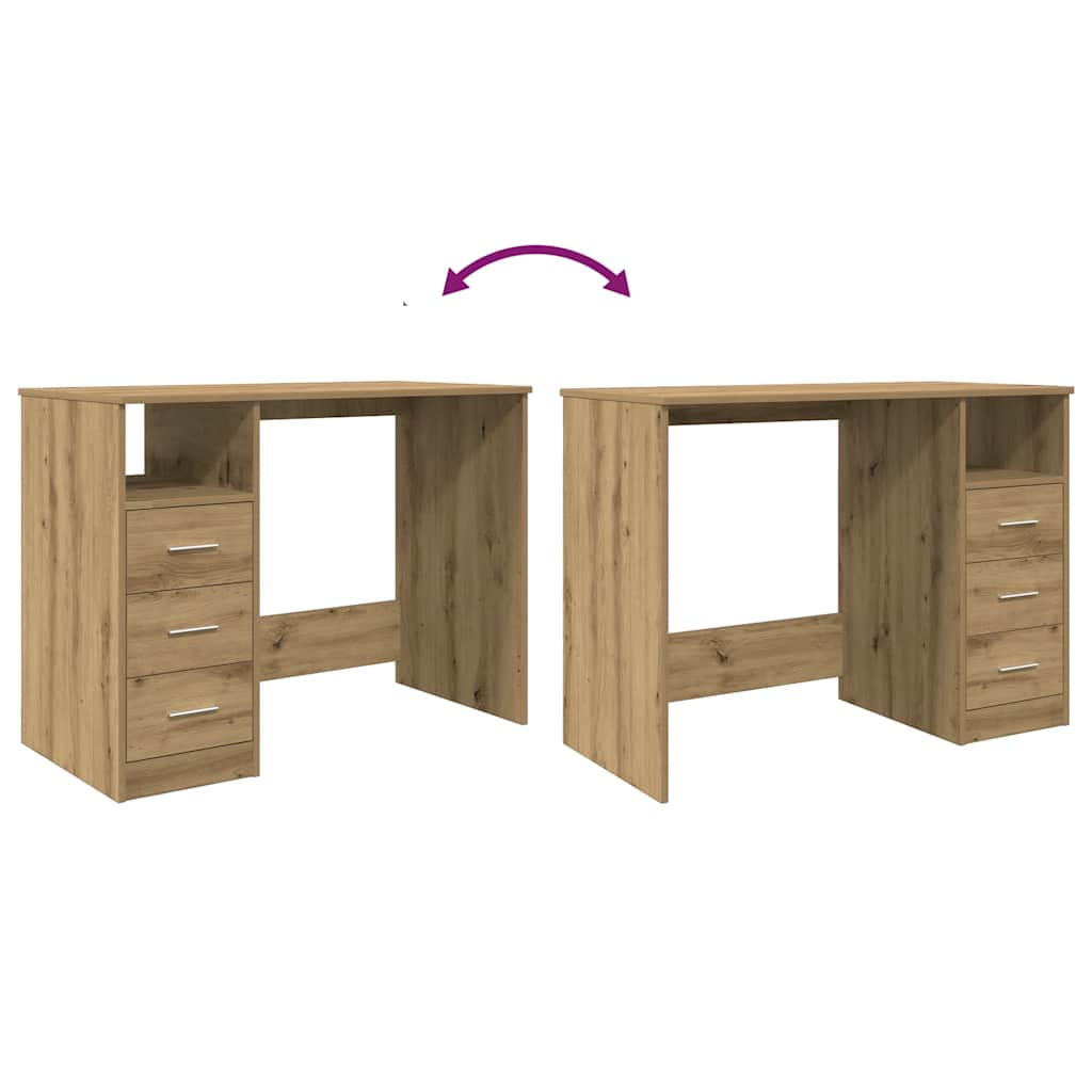 Schreibtisch Artisan-Eiche 102x76x50 cm Holzwerkstoff