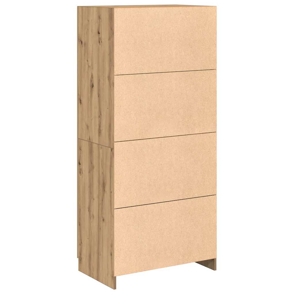 Kleiderschrank Artisan-Eiche 80x52x180 cm Holzwerkstoff