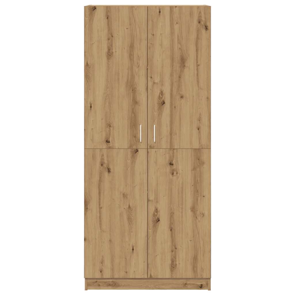 Armoire artisanale en chêne 90x52x200 cm matériau bois