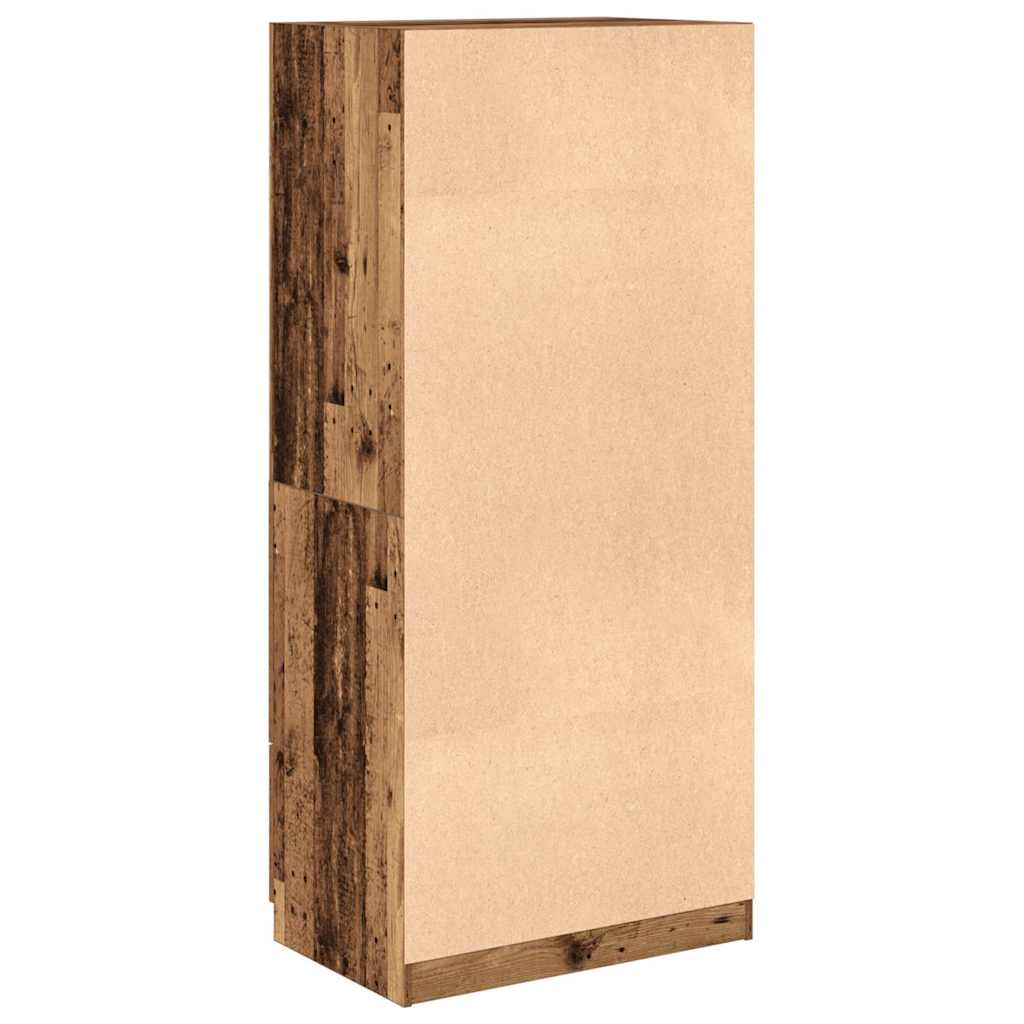 Armoire aspect bois de récupération 80x52x180 cm en bois