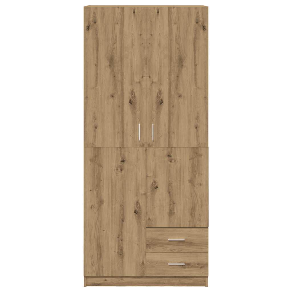 Kleiderschrank Artisan-Eiche 80x52x180 cm Holzwerkstoff