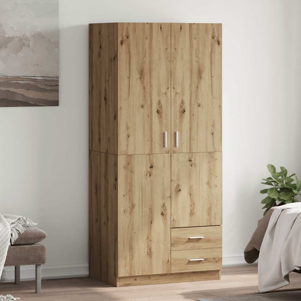 Kleiderschrank Artisan-Eiche 80x52x180 cm Holzwerkstoff