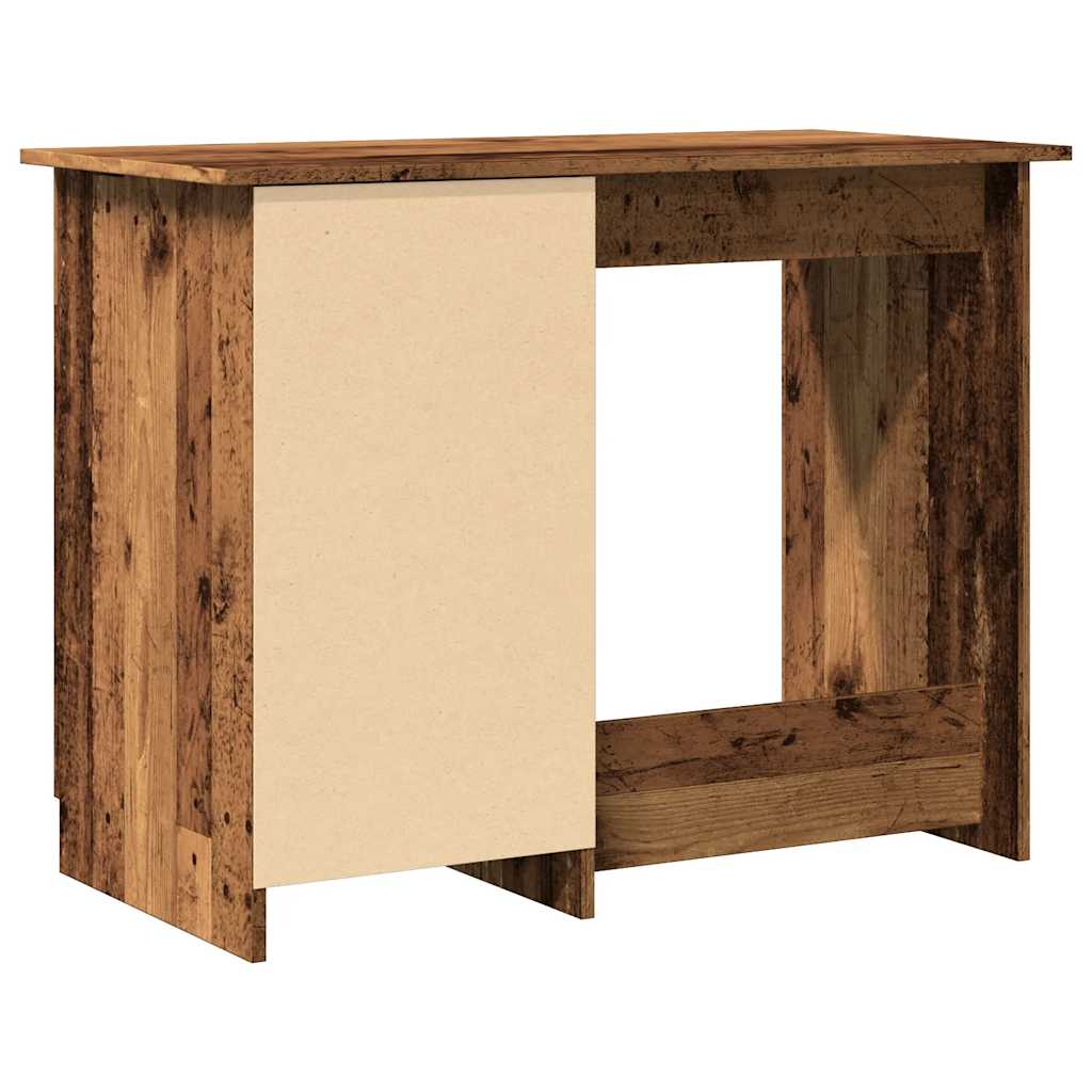 Bureau aspect bois de récupération 100x50x76 cm en bois