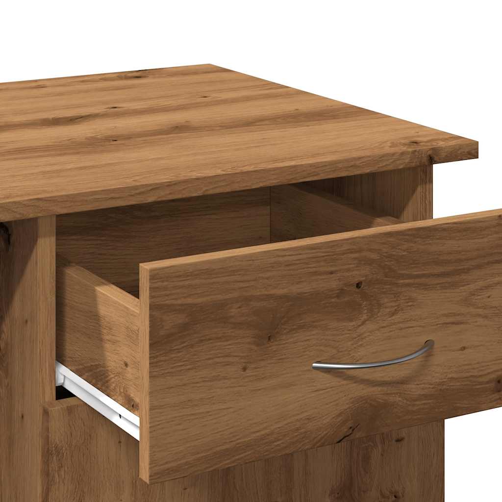 Bureau artisanal en chêne 100x50x76 cm matériau bois