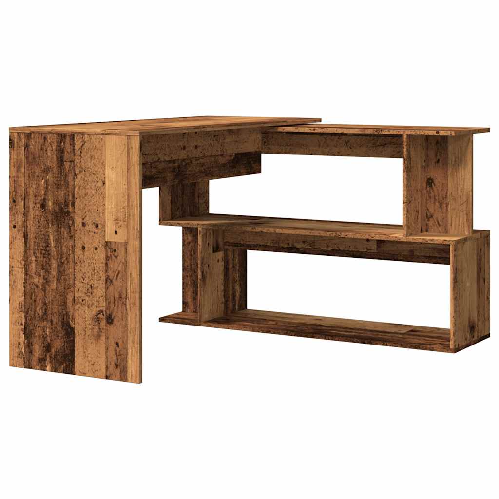 Eckschreibtisch Altholz-Optik 200,5x50x76 cm Holzwerkstoff