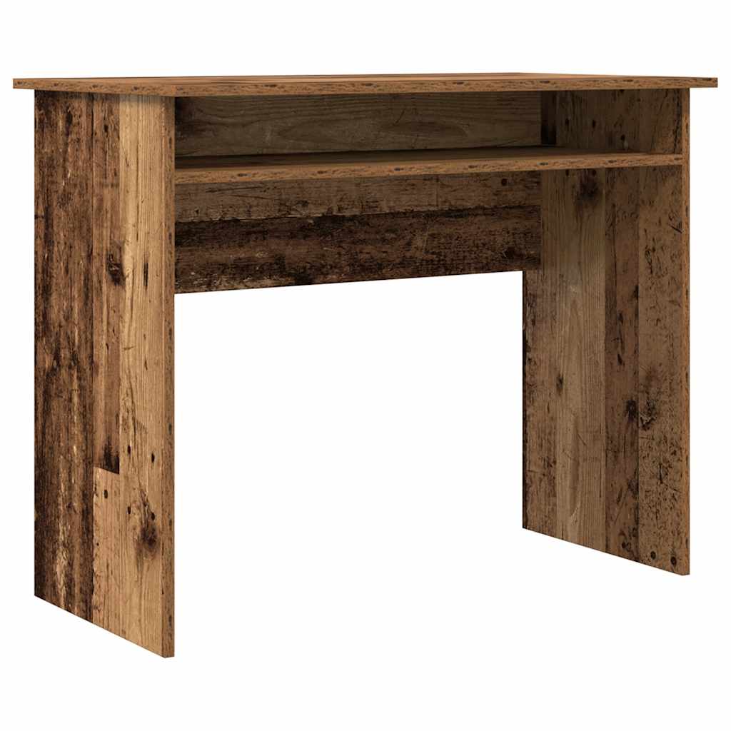 Bureau aspect bois de récupération 90x50x74 cm en bois