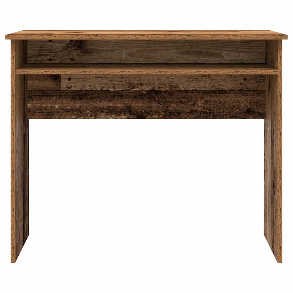 Bureau aspect bois de récupération 90x50x74 cm en bois