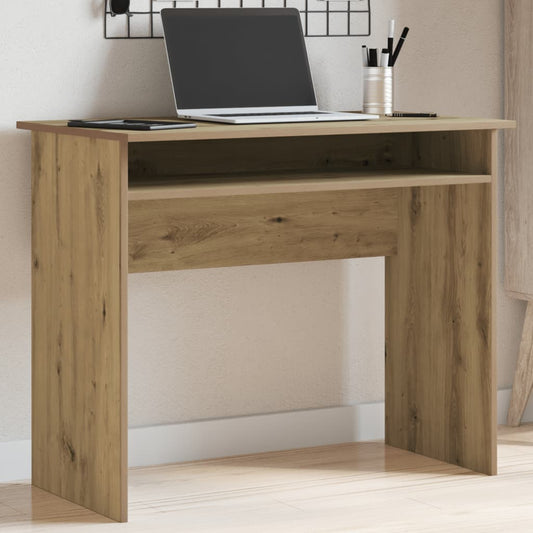 Bureau artisanal en chêne 90x50x74 cm matériau bois