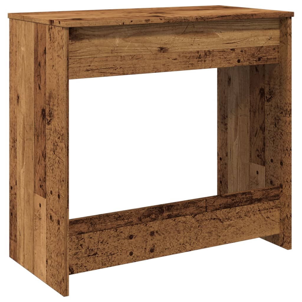 Bureau aspect bois de récupération 80x40x75 cm en bois