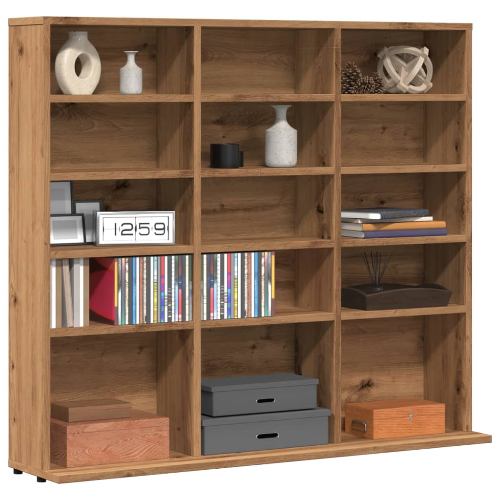 Étagère CD Artisan en chêne 100x23x89,5 cm matériau bois