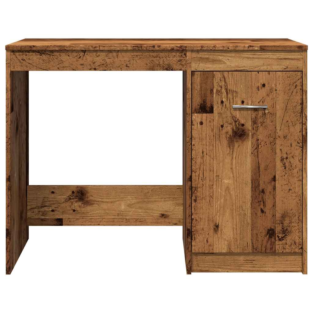 Bureau aspect bois de récupération 100x50x76 cm en bois