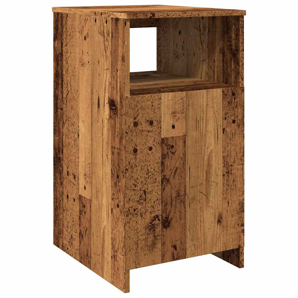 Armoire à tiroirs aspect bois de récupération 40x50x76 cm en matériau bois