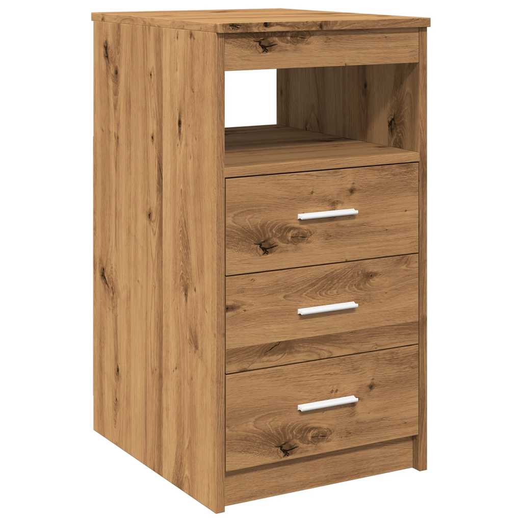 Armoire à tiroirs artisanale en chêne 40x50x76 cm matériau bois
