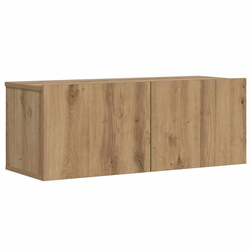 TV wall cabinet Artisan oak 80x30x30 cm wood-based material