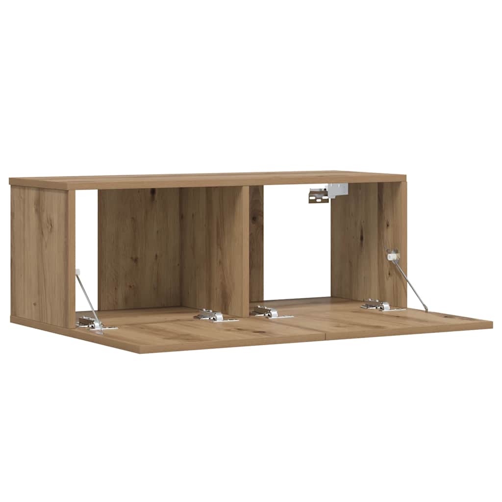 TV wall cabinet Artisan oak 80x30x30 cm wood-based material