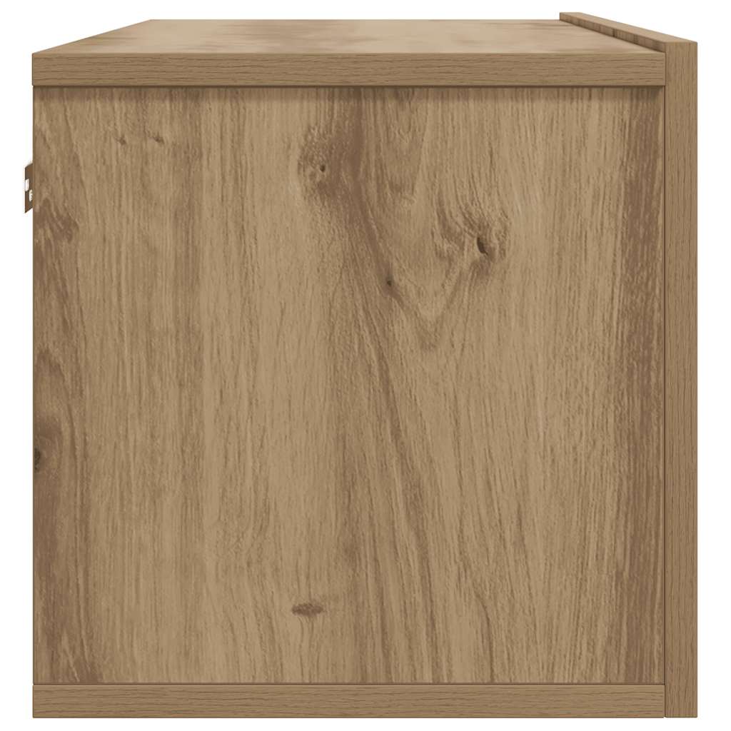TV wall cabinet Artisan oak 80x30x30 cm wood-based material