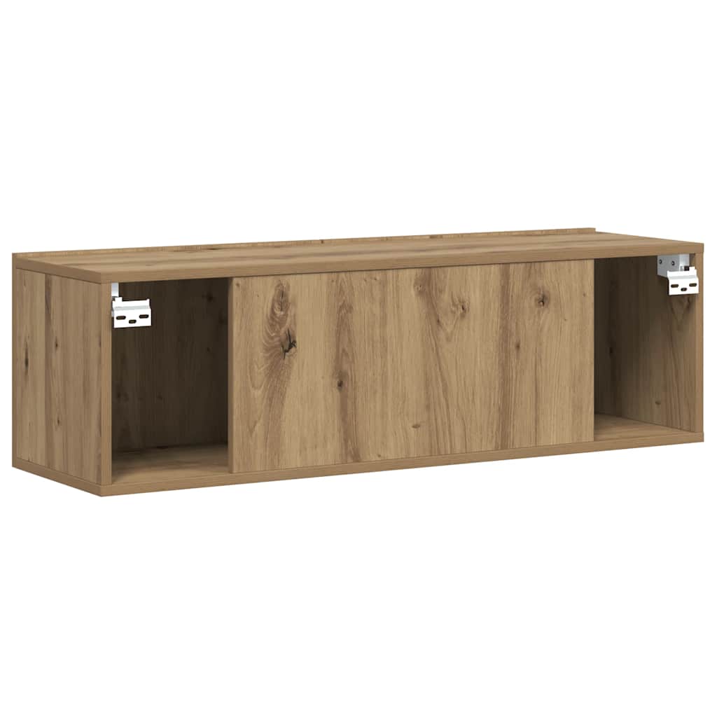 TV wall cabinet Artisan oak 80x30x30 cm wood-based material