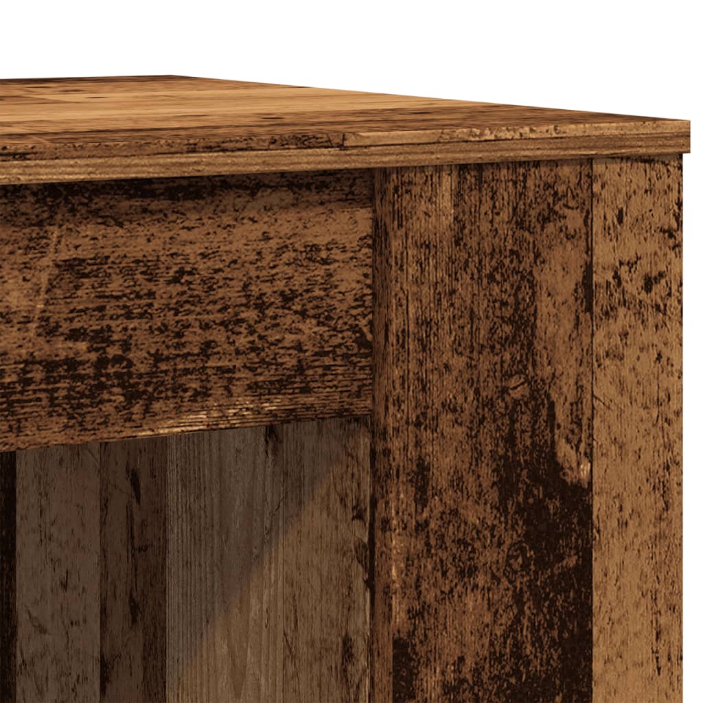 Table basse aspect bois de récupération 102x55x42 cm en bois