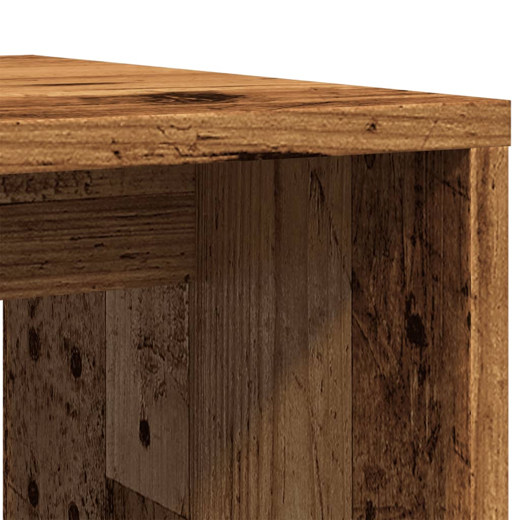 Table basse aspect bois de récupération 100x48x40 cm en bois