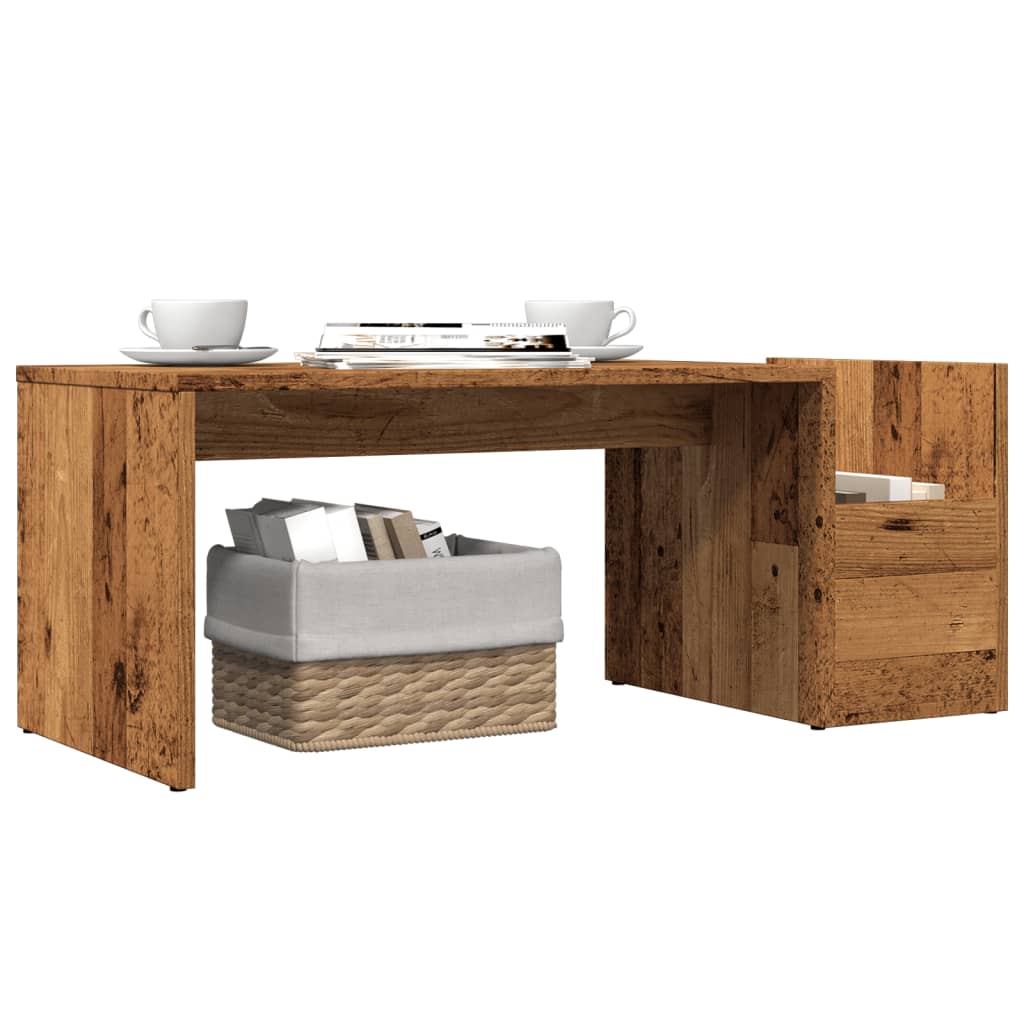 Couchtisch Altholz-Optik 90x45x35 cm Holzwerkstoff