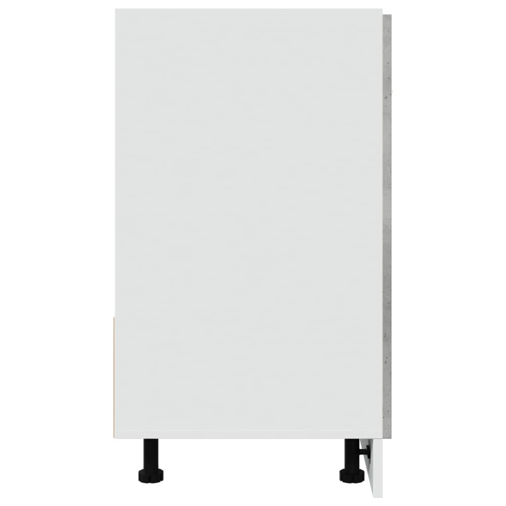 Spülenunterschrank Lyon Betongrau 80x46x81,5 cm Holzwerkstoff