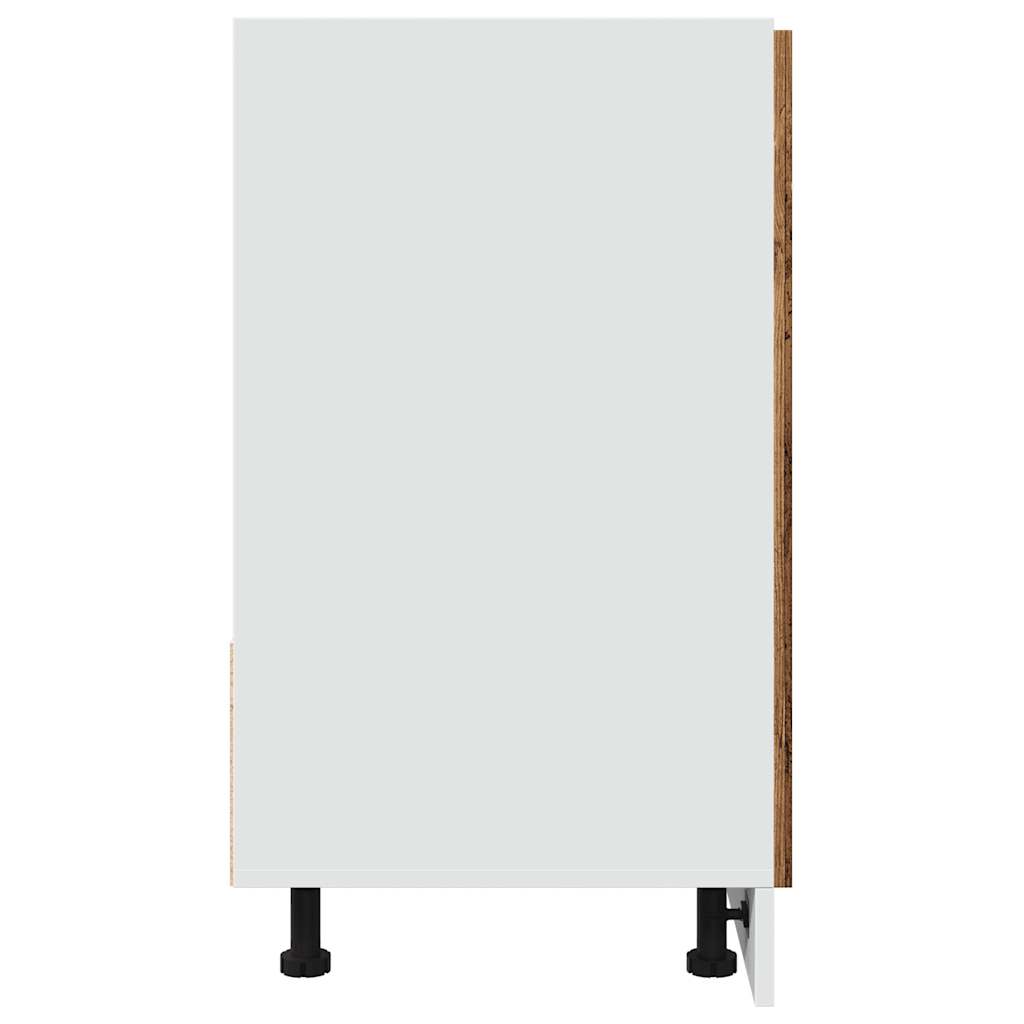 Spülenunterschrank Lyon Altholz-Optik 80x46x81,5 cm Holzwerkstoff