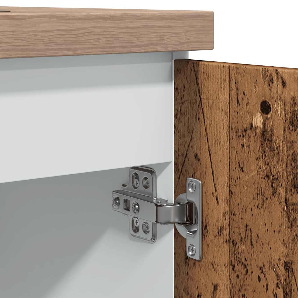 Spülenunterschrank Lyon Altholz-Optik 80x46x81,5 cm Holzwerkstoff