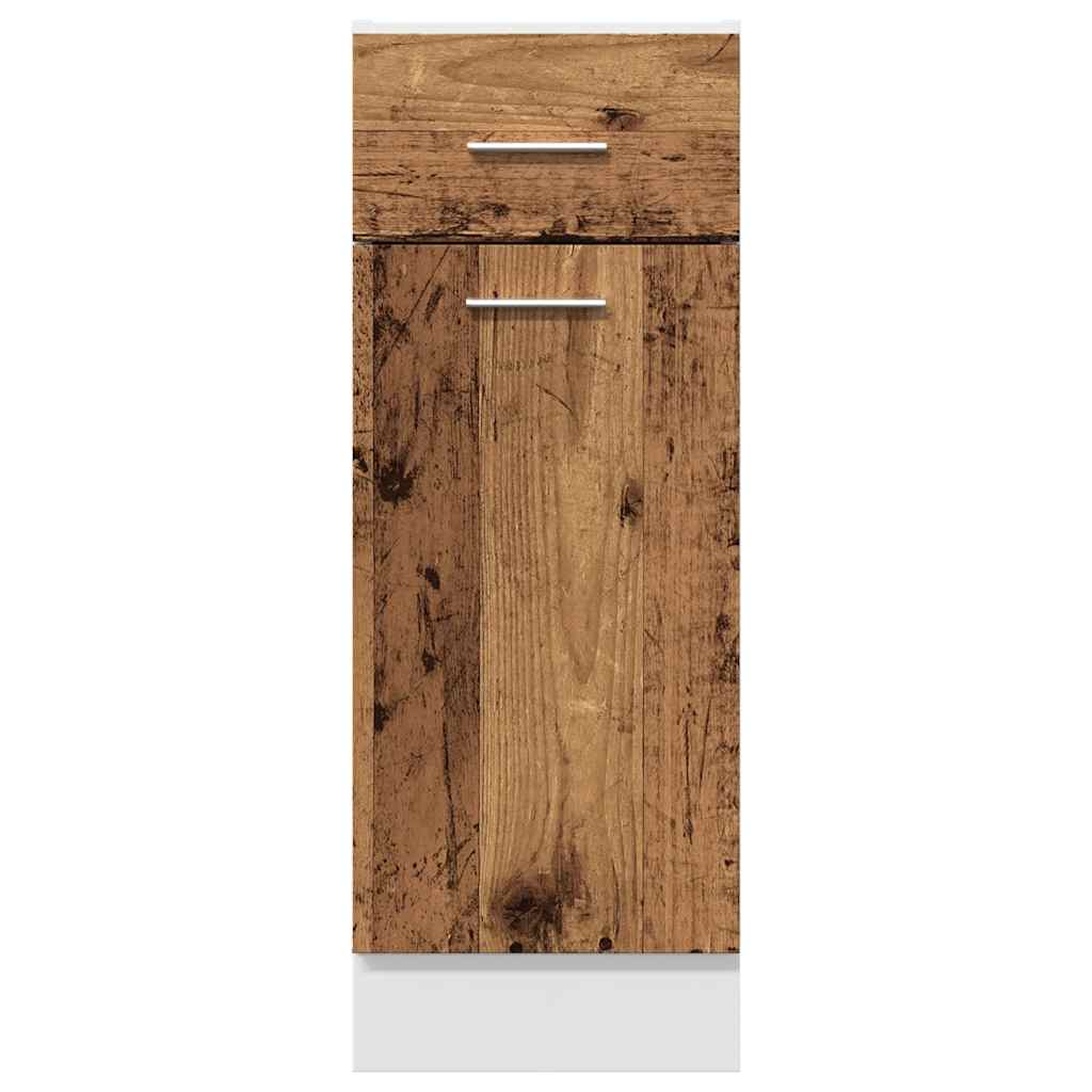 Schubunterschrank Lyon Altholz-Optik 30x46x81,5 cm Holzwerkstoff