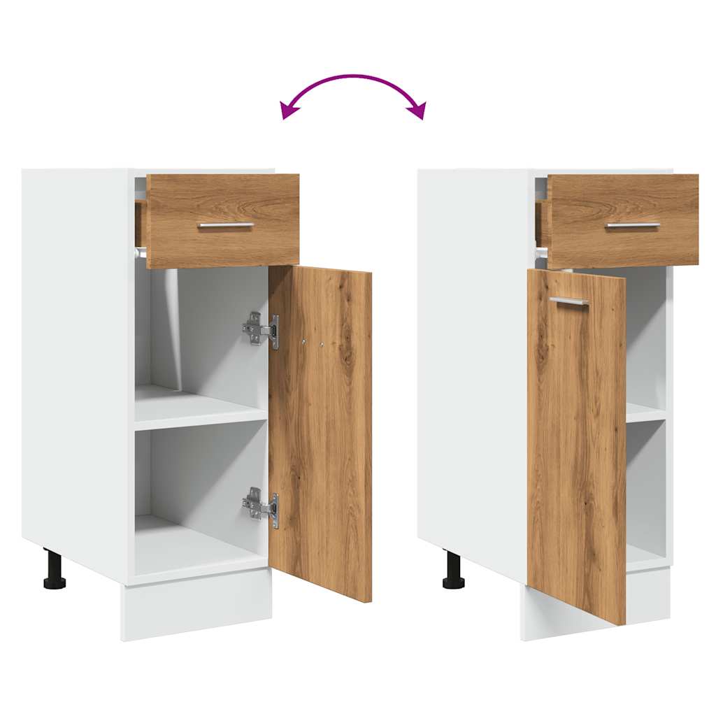 Schubunterschrank Lyon Artisan-Eiche 30x46x81,5 cm Holzwerkstoff