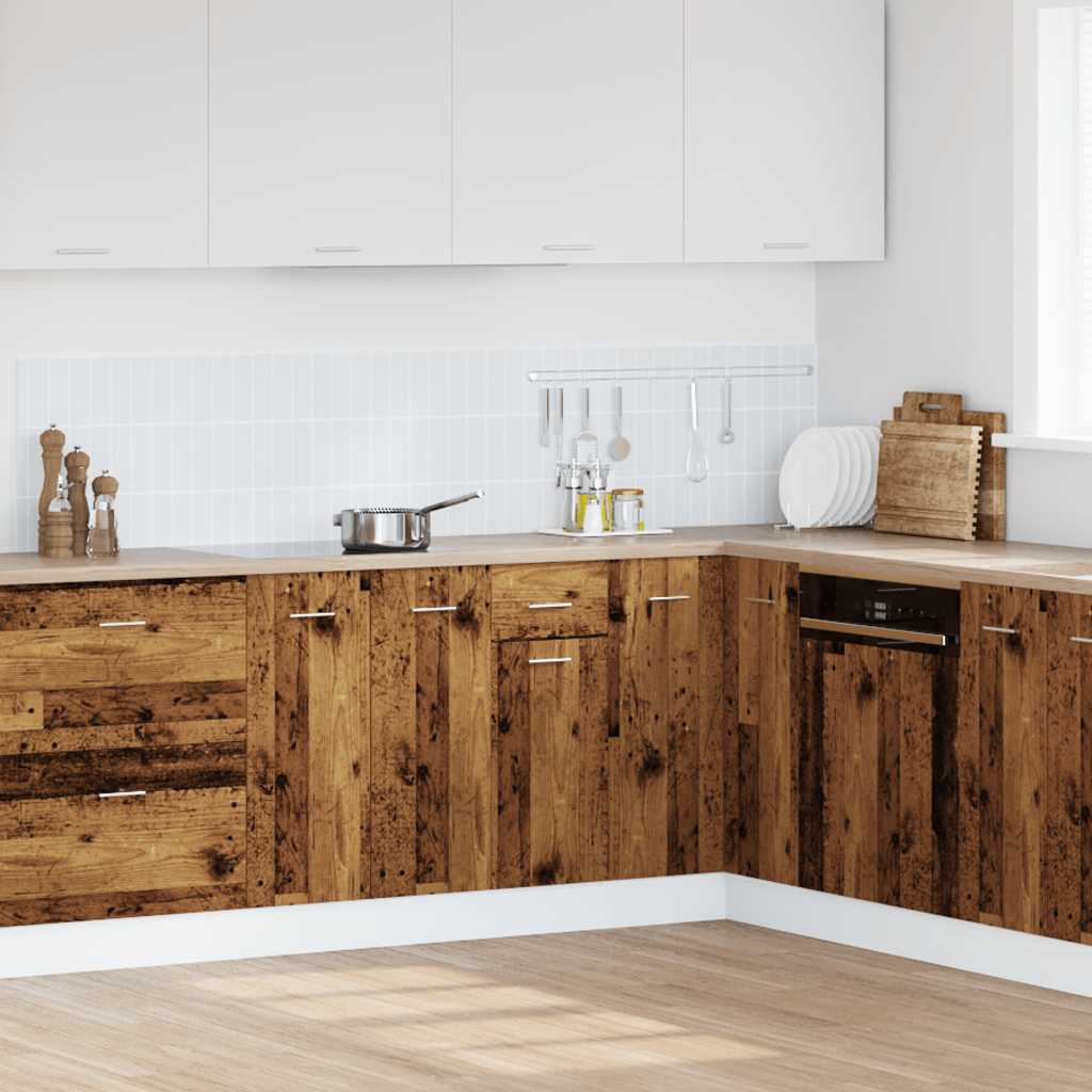 Schubunterschrank Lyon Altholz-Optik 40x46x81,5 cm Holzwerkstoff