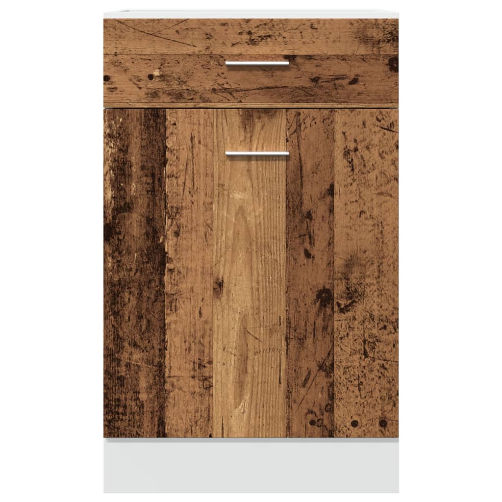 Schubunterschrank Lyon Altholz-Optik 50x46x81,5 cm Holzwerkstoff