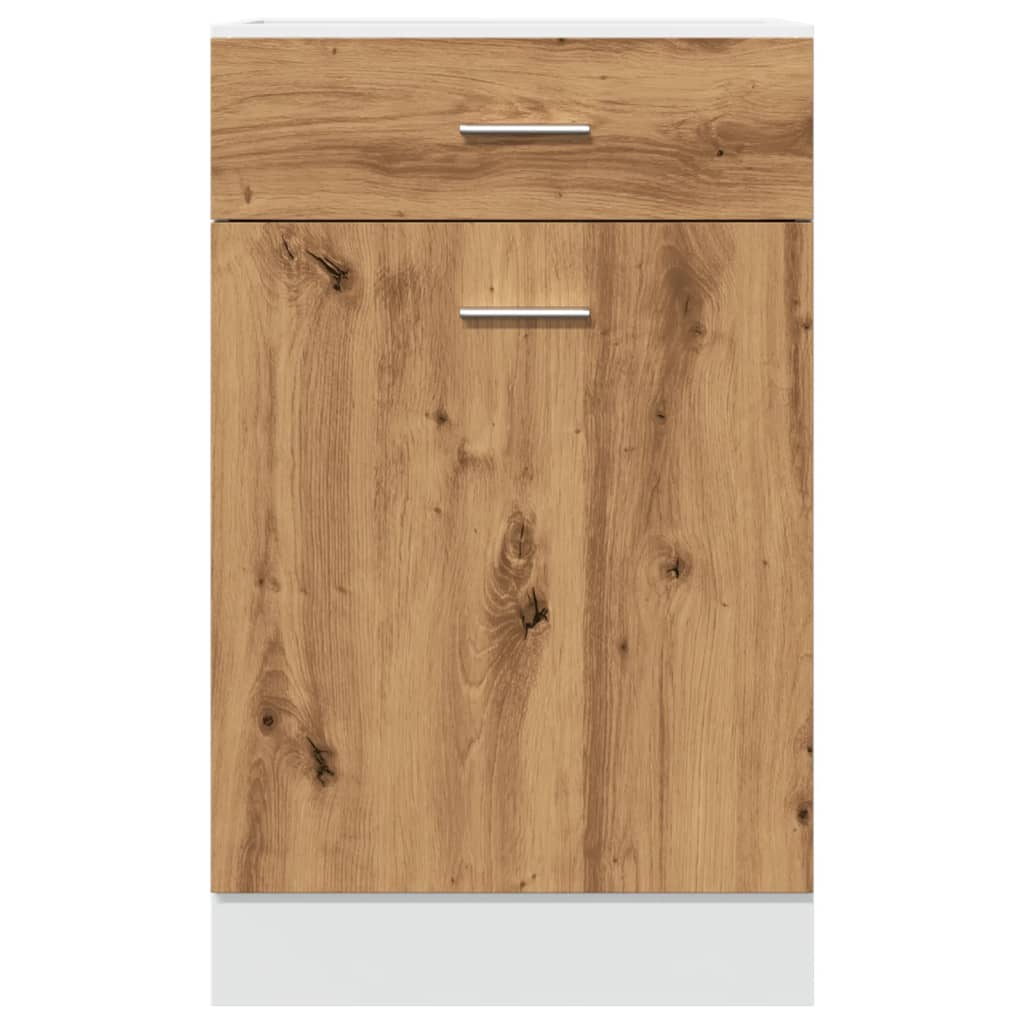 Schubunterschrank Lyon Artisan-Eiche 50x46x81,5 cm Holzwerkstoff