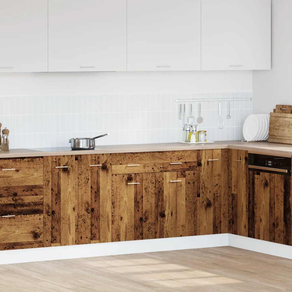 Schubunterschrank Lyon Altholz-Optik 80x46x81,5 cm Holzwerkstoff