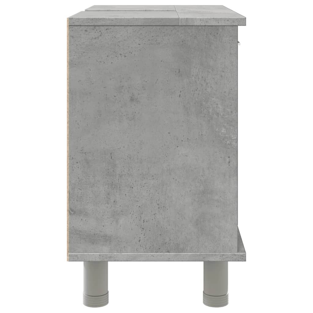 Meuble de salle de bain gris béton 60x32x53,5 cm en bois